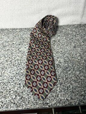 VINTAGE Clubfellow Men’s Neck Tie  100% Silk Handmade in Italy